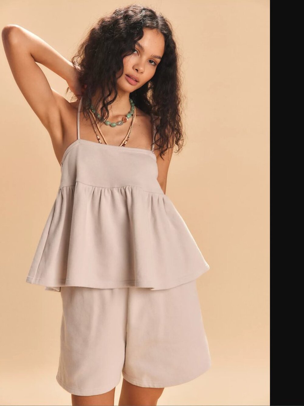 Free People free-est Women French Oak Stella Terry Short+Top Set Size S NWT 78$